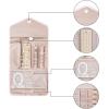 image:imageBAGSMART Travel Jewelry Organizer Case Foldable Small Jewelry Roll for Journey Rings Necklaces Earrings BraceletsMiniSoft PinkLight Pink