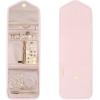 image:imageBAGSMART Travel Jewelry Organizer Case Foldable Small Jewelry Roll for Journey Rings Necklaces Earrings BraceletsMiniSoft PinkLight Pink