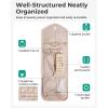 image:imageBAGSMART Travel Jewelry Organizer Case Foldable Small Jewelry Roll for Journey Rings Necklaces Earrings BraceletsMiniSoft PinkPinkC