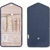 image:imageBAGSMART Travel Jewelry Organizer Case Foldable Small Jewelry Roll for Journey Rings Necklaces Earrings BraceletsMiniSoft PinkSmokey Blue