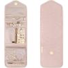 image:imageBAGSMART Travel Jewelry Organizer Case Foldable Small Jewelry Roll for Journey Rings Necklaces Earrings BraceletsMiniSoft PinkSoft Pink