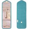 image:imageBAGSMART Travel Jewelry Organizer Case Foldable Small Jewelry Roll for Journey Rings Necklaces Earrings BraceletsMiniSoft PinkTeal