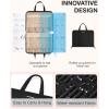 image:imageBAGSMART Travel Jewelry Organizer Case Portable Jewelry Roll Bag Tanglefree Necklace Storage Foldable Transparent Pockets for Earrings Rings Bracelet Travel Essentials BlackBlack