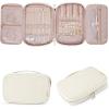 image:imageBAGSMART Jewelry Organizer Case Large Travel Jewelry Storage Bag for Necklace Earrings Rings Bracelet Soft PinkBeige