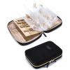 image:imageBAGSMART Large Jewelry Travel Organizer Case for Home Jewelry Organizer Storage Ring Binder Jewelry Bags Clear Jewelry Rolls Zipper Pouch Bag for Necklaces Earrings Rings Bracelets Pink02Black