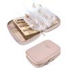 image:imageBAGSMART Large Jewelry Travel Organizer Case for Home Jewelry Organizer Storage Ring Binder Jewelry Bags Clear Jewelry Rolls Zipper Pouch Bag for Necklaces Earrings Rings Bracelets Pink01Pink