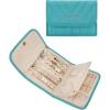 image:imageBAGSMART Travel Jewelry Organizer Case Foldable Jewelry Roll for Necklaces Earrings JourneyRings Bracelets Brooches Portable PinkAGreen