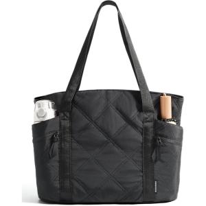 image:imageBAGSMART Crush Tote Bag for Women 20L Puffer Work Tote with Zipper Travel Essentials Quilted Nurse Hospital BagCharcoal