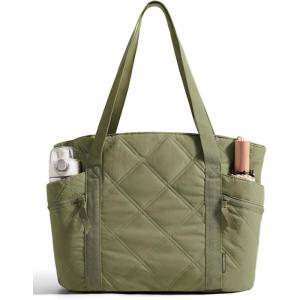 image:imageBAGSMART Crush Tote Bag for Women 20L Puffer Work Tote with Zipper Travel Essentials Quilted Nurse Hospital BagGreen