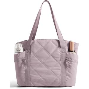 image:imageBAGSMART Crush Tote Bag for Women 20L Puffer Work Tote with Zipper Travel Essentials Quilted Nurse Hospital BagLilac