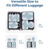 image:imageBAGSMART Compression Packing Cubes for Travel Compressible Luggage Organizer for Cruise Ship Lightweight Travel Essentials 6Pack 1L2M2S1Shoe Bag03Mocha Brown