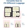 image:imageBAGSMART Compression Packing Cubes for Travel Compressible Luggage Organizer for Cruise Ship Lightweight Travel Essentials 6Pack 1L2M2S1Shoe BagBeige