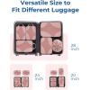 image:imageBAGSMART Compression Packing Cubes for Travel Compressible Luggage Organizer for Cruise Ship Lightweight Travel Essentials 6Pack 1L2M2S1Shoe BagClay Pink