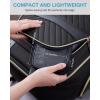 image:imageBAGSMART Cord Organizer Travel Cable Organizer Bag Tech Electronic Organizer Travel Case Travel Essentials for Charger Cable Phone Flash drive Single Layer  BlackDouble Layer Black