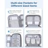 image:imageBAGSMART Electronics Organizer Travel Case Cable Charger Cord Tech Organizer Pouch for Phone Charger Accessories Black05Beige