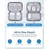 image:imageBAGSMART Electronics Organizer Travel Case Cable Charger Cord Tech Organizer Pouch for Phone Charger Accessories Black05Beige
