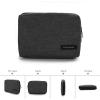 image:imageBAGSMART Electronics Organizer Travel Case Cable Charger Cord Tech Organizer Pouch for Phone Charger Accessories BlackBlack