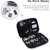 image:imageBAGSMART Electronics Organizer Travel Case Cable Charger Cord Tech Organizer Pouch for Phone Charger Accessories BlackBlack