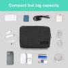 image:imageBAGSMART Electronics Organizer Travel Case Cable Charger Cord Tech Organizer Pouch for Phone Charger Accessories BlackBlack