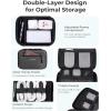 image:imageBAGSMART Electronics Organizer Travel Case Cord Organizer Travel Cable Bag for Tech Accessories Black