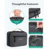 image:imageBAGSMART Electronics Organizer Travel Case Cord Organizer Travel Cable Bag for Tech AccessoriesGray