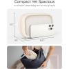 image:imageBAGSMART Electronics Organizer Travel Case Cord Organizer for Women Travel Cable Bag BlackADouble Layer Beige