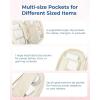image:imageBAGSMART Electronics Organizer Travel Case Cord Organizer for Women Travel Cable Bag BlackSingle Layer Beige