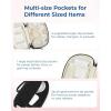 image:imageBAGSMART Electronics Organizer Travel Case Cord Organizer for Women Travel Cable Bag BlackSingle Layer Black