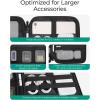 image:imageBAGSMART Electronics Travel Organizer Case for 102 Inch Tablets Tech Pouch Essentials for Power Bank SD Cards Cord and Cable Storage Bag BlackBlack