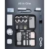 image:imageBAGSMART Electronics Travel Organizer Case for 102 Inch Tablets Tech Pouch Essentials for Power Bank SD Cards Cord and Cable Storage Bag BlackGrey