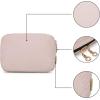 image:imageBAGSMART Large Electronics Organizer Travel Case Travel Essentials Cord Organizer Travel Cable Organizer Bag Travel Accessories for Women PinkAPink