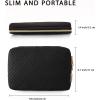 image:imageBAGSMART Large Electronics Organizer Travel Case Travel Essentials Cord Organizer Travel Cable Organizer Bag Travel Accessories for Women PinkBBlack