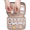 image:imageBAGSMART Large Electronics Organizer Travel Case Travel Essentials Cord Organizer Travel Cable Organizer Bag Travel Accessories for Women PinkGGrey