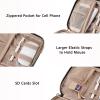 image:imageBAGSMART Large Electronics Organizer Travel Case Travel Essentials Cord Organizer Travel Cable Organizer Bag Travel Accessories for Women PinkGGrey