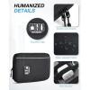 image:imageBAGSMART Large Electronics Travel Organizer Case Tech Accessories Cord Storage Bag for Phone Power Bank SD Card Cables BlackBlack