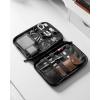 image:imageBAGSMART Large Electronics Travel Organizer Case Tech Accessories Cord Storage Bag for Phone Power Bank SD Card Cables BlackBlue