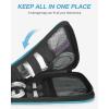 image:imageBAGSMART Large Electronics Travel Organizer Case Tech Accessories Cord Storage Bag for Phone Power Bank SD Card Cables BlackBlue
