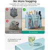 image:imageBAGSMART Mesh Beach Bag with Zipper Pocket Large Beach Tote Bags for Women  for 40 oz Bottle Removable Ribbon Bow Sandproof amp Washable Cruise Essentials for Swim Pool Gym Vacation Travel BagForest Green