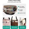 image:imageBAGSMART Tote Bag for Women Work Puffy Travel Tote Handbag Gift for Teacher amp Nurse  Medium13 laptop w 30oz cup holder Large156 laptop w 40oz cup holder For campus work mothers day giftsGforest Green