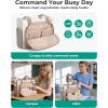 image:imageBAGSMART Tote Bag for Women Work Puffy Travel Tote Handbag Gift for Teacher amp Nurse  Medium13 laptop w 30oz cup holder Large156 laptop w 40oz cup holder For campus work mothers day giftsEdark Pink
