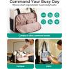 image:imageBAGSMART Tote Bag for Women Work Puffy Travel Tote Handbag Gift for Teacher amp Nurse  Medium13 laptop w 30oz cup holder Large156 laptop w 40oz cup holder For campus work mothers day giftsFjet Black