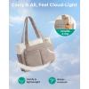 image:imageBAGSMART Tote Bag for Women Work Puffy Travel Tote Handbag Gift for Teacher amp Nurse  Medium13 laptop w 30oz cup holder Large156 laptop w 40oz cup holder For campus work mothers day giftsClatte Brown