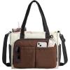 image:imageBAGSMART Tote Bag for Women Work Puffy Travel Tote Handbag Gift for Teacher amp Nurse  Medium13 laptop w 30oz cup holder Large156 laptop w 40oz cup holder For campus work mothers day giftsHmocha Brown