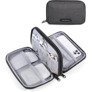 image:imageBAGSMART Electronics Organizer Travel Case Cable Charger Cord Tech Organizer Pouch for Phone Charger Accessories Black01Black