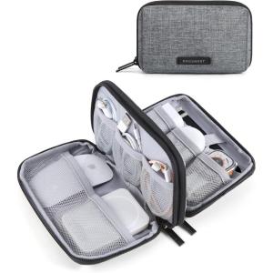 image:imageBAGSMART Electronics Organizer Travel Case Cable Charger Cord Tech Organizer Pouch for Phone Charger Accessories Black02Grey