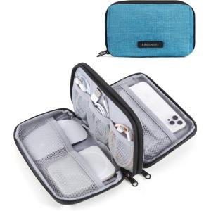 image:imageBAGSMART Electronics Organizer Travel Case Cable Charger Cord Tech Organizer Pouch for Phone Charger Accessories Black03Dark Green
