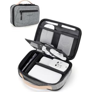 image:imageBAGSMART Electronics Organizer Travel Case Cord Organizer Travel Cable Bag for Tech AccessoriesGray