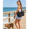 image:imageBAGAMSRT Crush Bow Tote Bag for Women Large Work Tote with 40oz Tumbler Puffer Travel Tote Bag for Work Yoga Gym  For Mom Diaper Large Capacity Everyday Bag Mothers day giftsPower Black