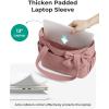image:imageBAGAMSRT Crush Bow Tote Bag for Women Large Work Tote with 40oz Tumbler Puffer Travel Tote Bag for Work Yoga Gym  For Mom Diaper Large Capacity Everyday Bag Mothers day giftsDark Brown