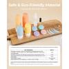 image:imageBAGSMART 18 Pack TSA Approved Travel Bottles for Toiletries Leak Proof Silicone Travel Size Containers Bottles for Shampoo MacaronMacaron